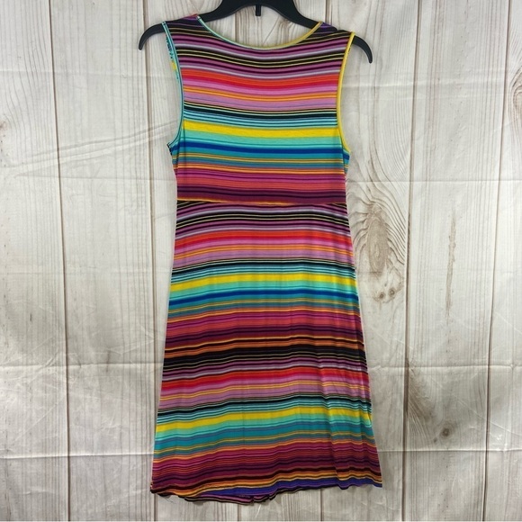 Spense Striped Sleeveless Empire Waist Shift Dress Women’s Size Medium - Picture 2 of 8